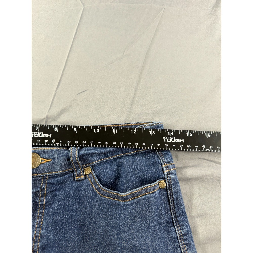 Christopher & Banks Jeans Womens 6P Petite Blue Stretch Straight Leg 27 Inseam - Picture 4 of 7